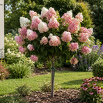 Hortenzia metlinatá (Hydrangea paniculata) ´SUNDAE FRAISE´® - výška 130-140 cm, kont. C7,5L - NA KMIENKU